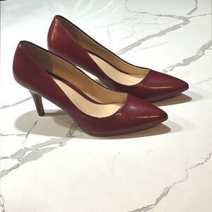 Kelly & Katie Women’s Brick Red Office Pumps Cone Heels Shoes Size 9.5